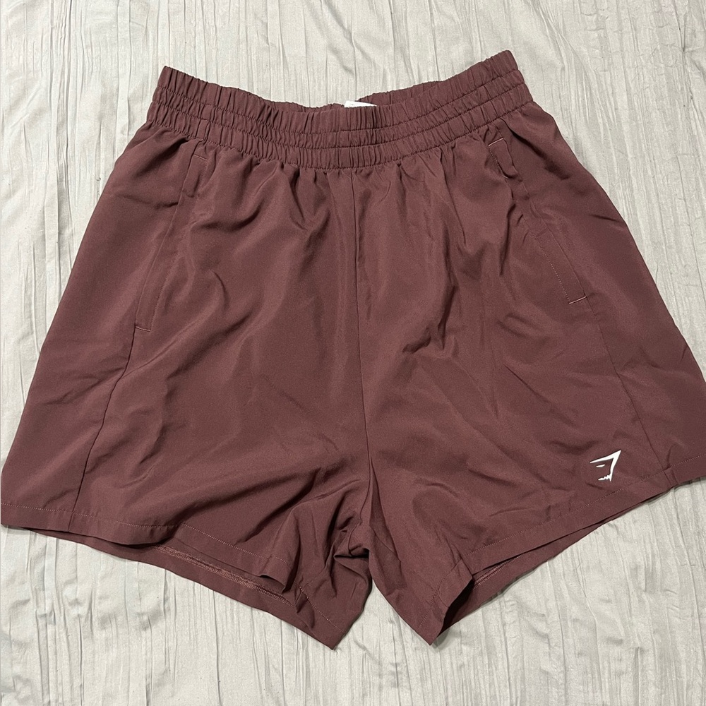Gymshark Maroon Athletic Shorts Lightweight Fit